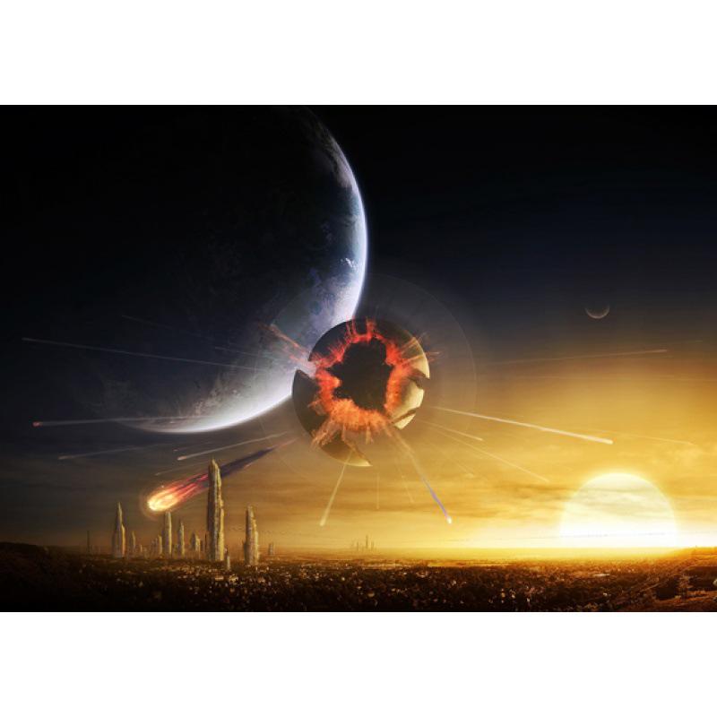 Fantasy Scenery Poster: Framed Wall Art with Kraft Paper | Free Shipping Yellow Kraft Paper (No Glue) 30X42 cm