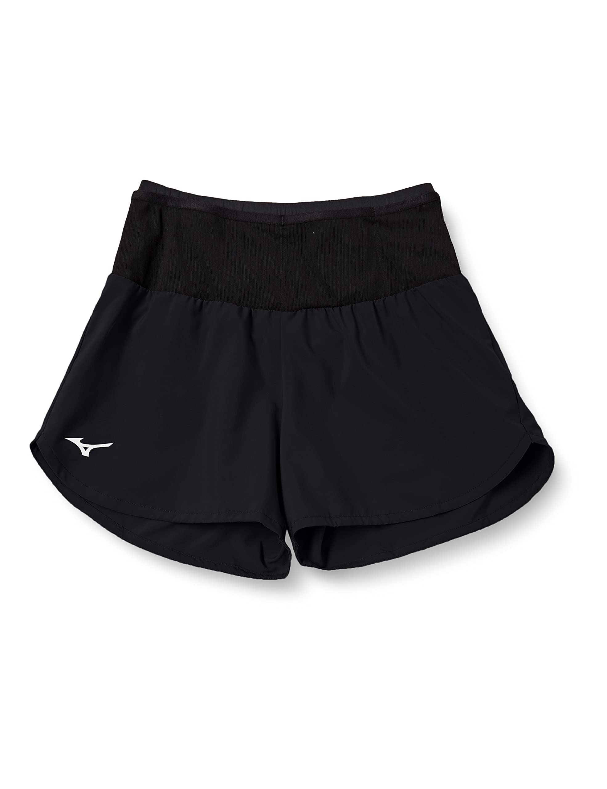 

Mizuno Running Shorts with Size L Women s Multi-Pocket 360-Degree Pockets, Black/Black, (J2MB8710)
