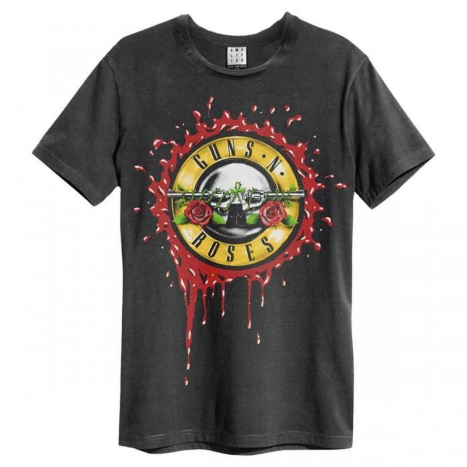 Amplified Unisex Adult Bloody Bullet Guns N Roses T-Shirt S разноцветный