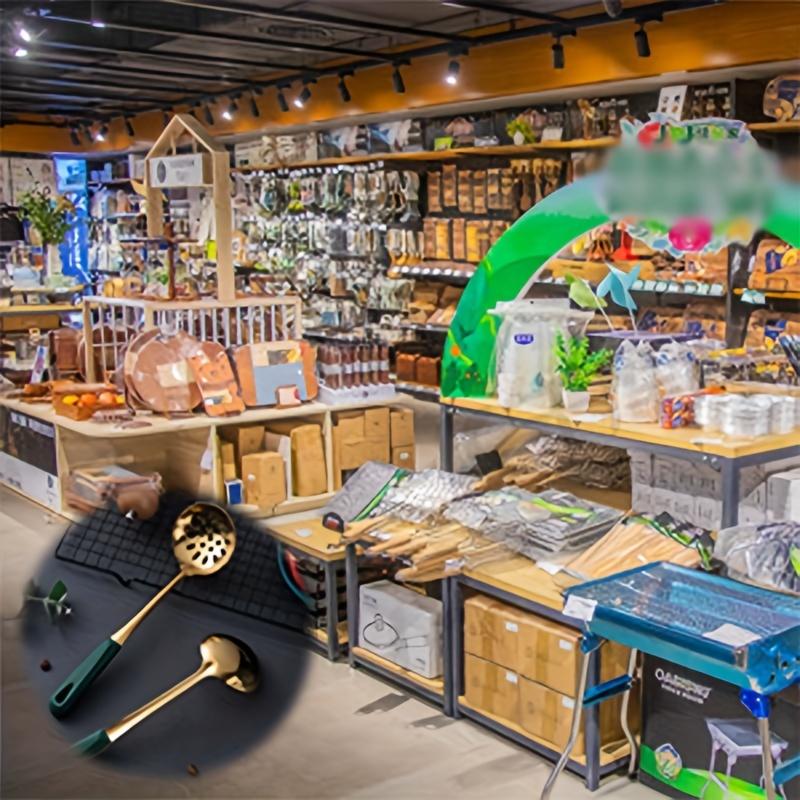 1pc Stainless Steel Soup Spoon, Soup Slotted Ladle, Long Handle Hot Pot Spoon Kitchen Tools