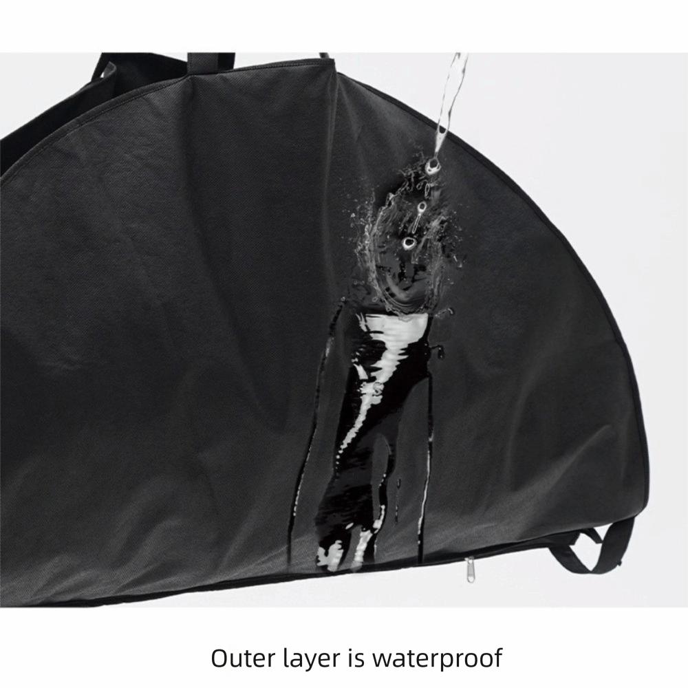 Reißverschluss Ballettrock Aufbewahrungstasche Vliesstoff Schwarz Performance Handtasche Wasserdicht Große Kapazität Tanzzubehör