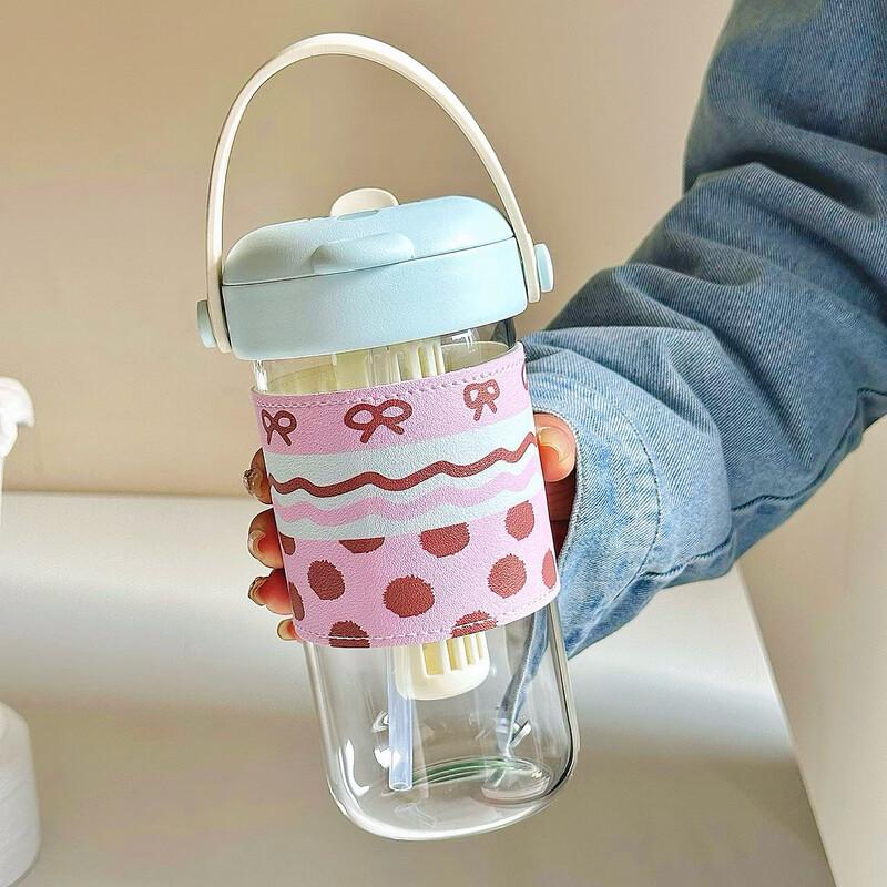 Shangqi Stylish High Borosilicate Glass Dual-Drink Tumbler