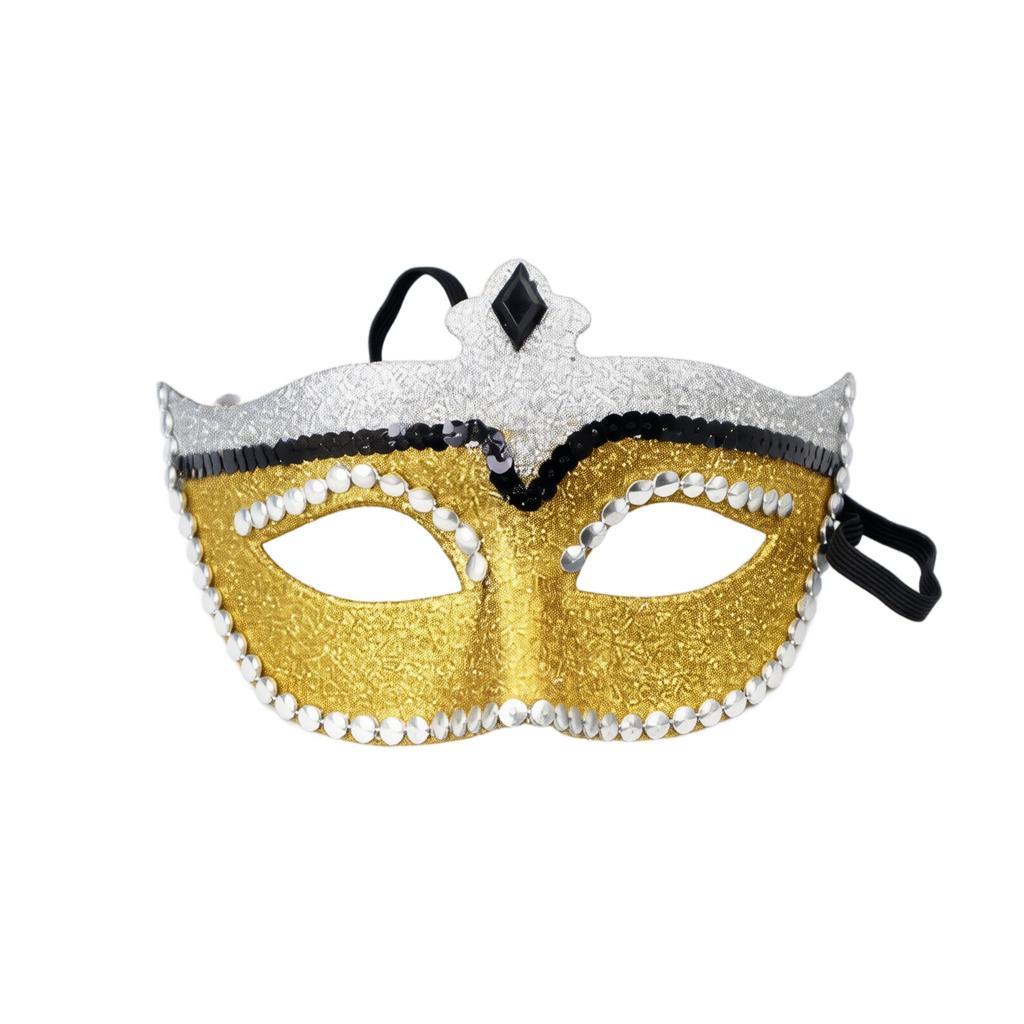 Princess Half Face with Rhinestones for Halloween Christmas Party Costume