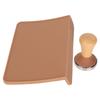 Oversized Coffee Tamping Pad and Wood Coffee Tamper Set Dustproof Silicone Tamper Mat for Home