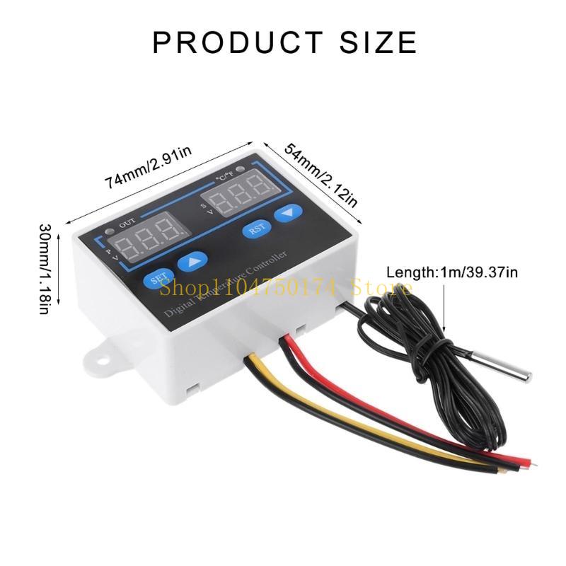 Probe Line 10A Digital Temperature Control LED Display and Centigrade Thermostat Instrument AC110-220V top sale