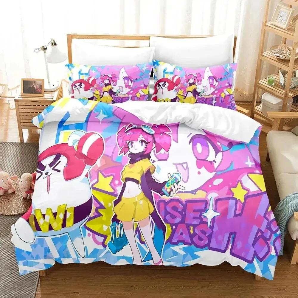 Anime Muse Dash Game Bedding Set Duvet Cover Bed Set Quilt Cover Pillowcase Comforter King Queen Size Boys Adult Bedding Set
