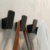 4 Pack Matte Black Towel Hook for Restroom Robe Coat Hook Heavy Duty Wall Hooks for Hanging Bag Hat Mudroom Bedroom Shower Closet Drill in Hanger