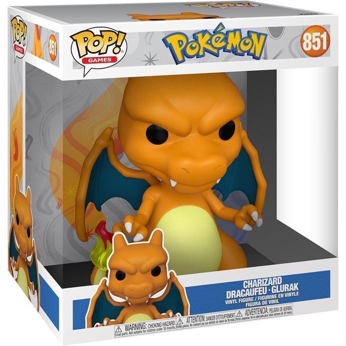 Figurine - FUNKO - Jumbo Pop ! Charizard - 25,4 Cm - Exclusif - Pokémon