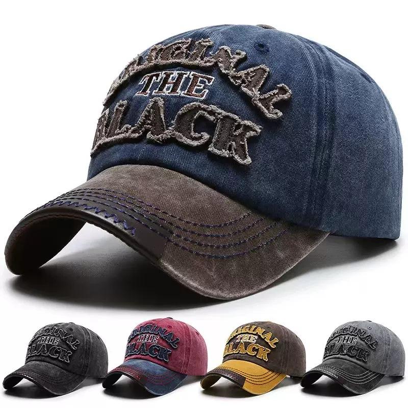 Hat Men's Washed Cloth Cap Korean Version Outdoor Sunscreen Casual Versatile Street Summer Shade Baseball Cap