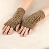 Gestrickte Handgelenk-Armstulpen Warme Fingerlose Handschuhe Klassische Fingerlose Damen-Handschuhe für Frauen