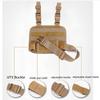 Tactical Drop Leg Platform MOLLE Adjustable Drop Leg Panel for Pistol Holster with Adjustable Belt & Thigh Straps