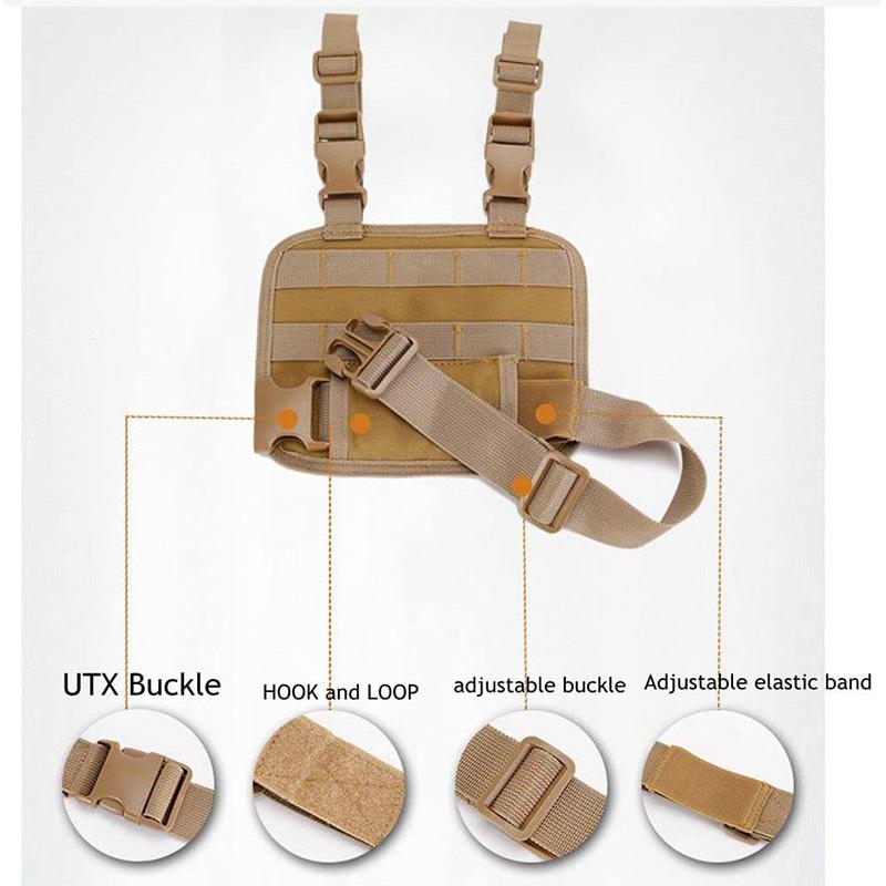 Tactical Drop Leg Platform MOLLE Adjustable Drop Leg Panel for Pistol Holster with Adjustable Belt & Thigh Straps