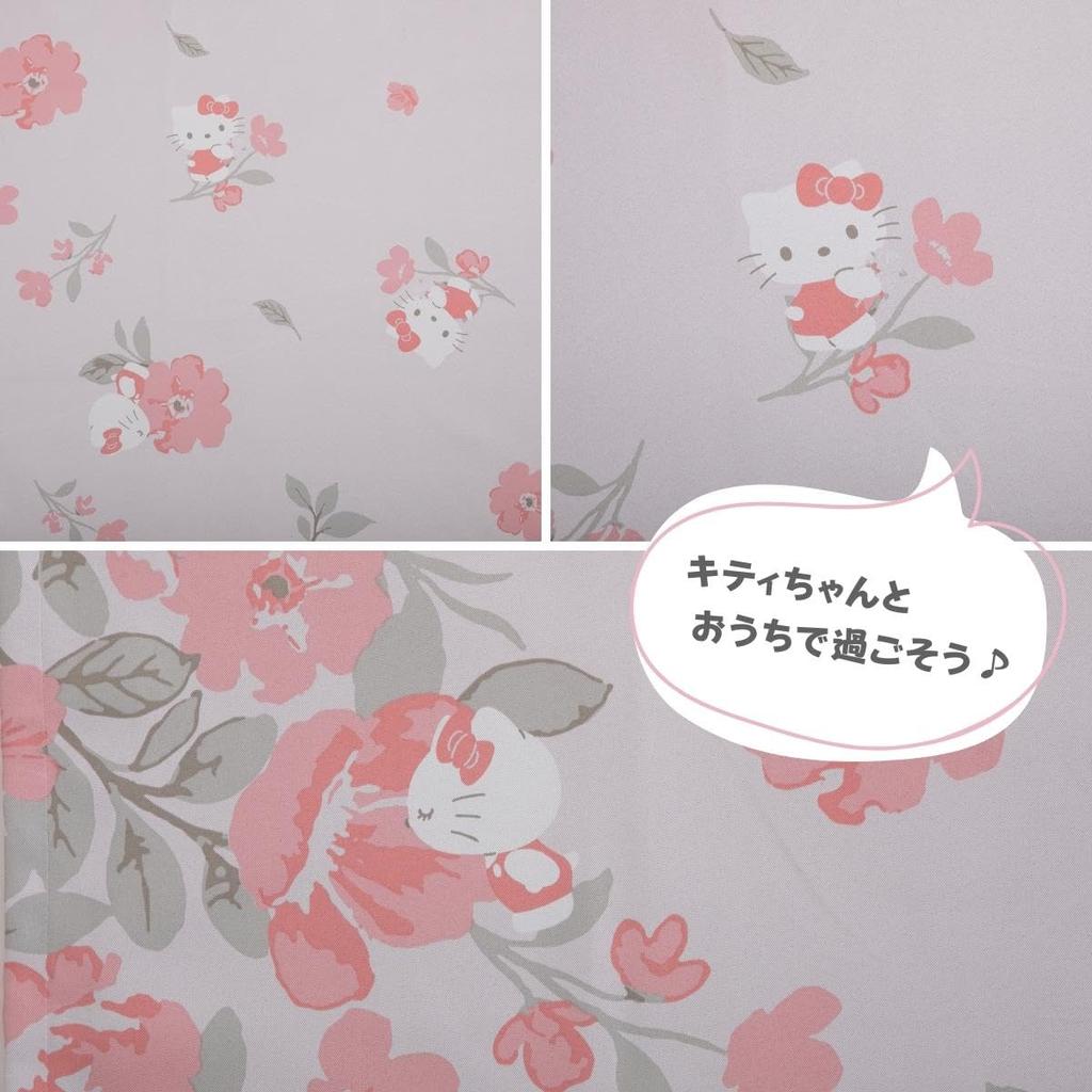 Sanrio In Hello Kitty 1st Class Blackout Set of Width 100 X Length 200 Blackout Rate Character [Made Japan] Curtains, 2, Cm, 99.99%, Washable,