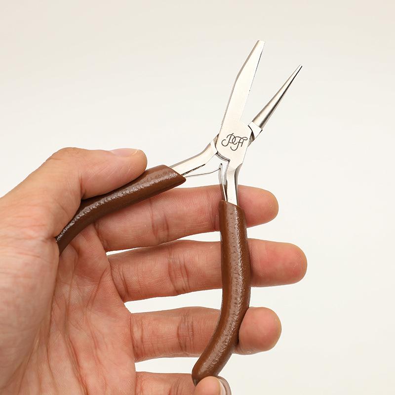 High-End Carbon Steel Needle Nose & Bent Tip Pliers for DIY Wire Wrapping