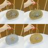 Elegant Evening Clutch Bag With Rhinestones And Chain For Formal Events
