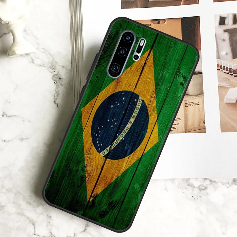 Brazil Brazilian Flag For Huawei Nova Y70 Y72 Y73 Y60 Y90 Y61 Y91 7i 8i 11i 12i 12s 9 10 SE P20 P30 P40 Lite Case