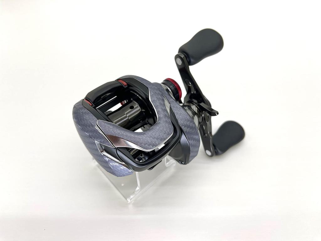 CUSTOM YOROI 21 Scorpion DC Custom Scratch for Baitcasting Reels SEAT.JP Decal, Resistant, (Silver, Left-Handed)