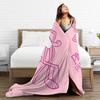 Pinks Panthers Wool Blanket Throw Blanket for Home 125*100cm Bedspread,