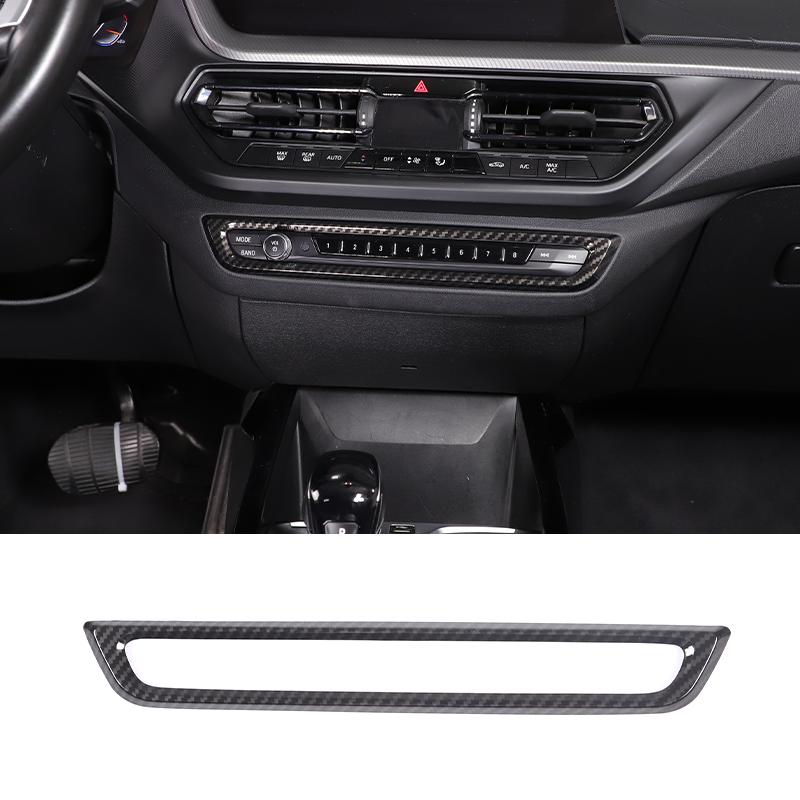 Для BMW 1 2 Серии F40 F44 2020-2025 ABS Карбоновое Волокно Комплект Отделки Салона Накладка на Панель Приборов Центральную Консоль Панель Переключения Передач Наклейки