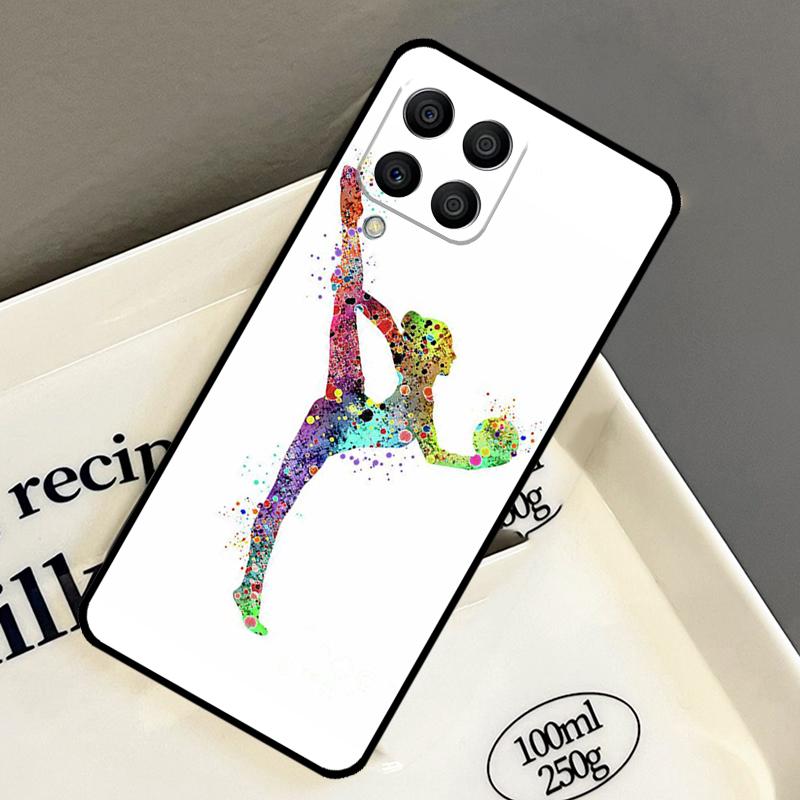 

Gymnastics Watercolor Printing Case For Samsung Galaxy M33 M53 M13 M15 M35 M55 M32 M16 M36 M56 M54 M20 M52 M34 M14 M11 M31 Samsung M16