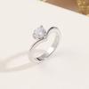 Titanium Steel Ring: European & American Luxury Design, Single Diamond, Non-Fading Women's Band