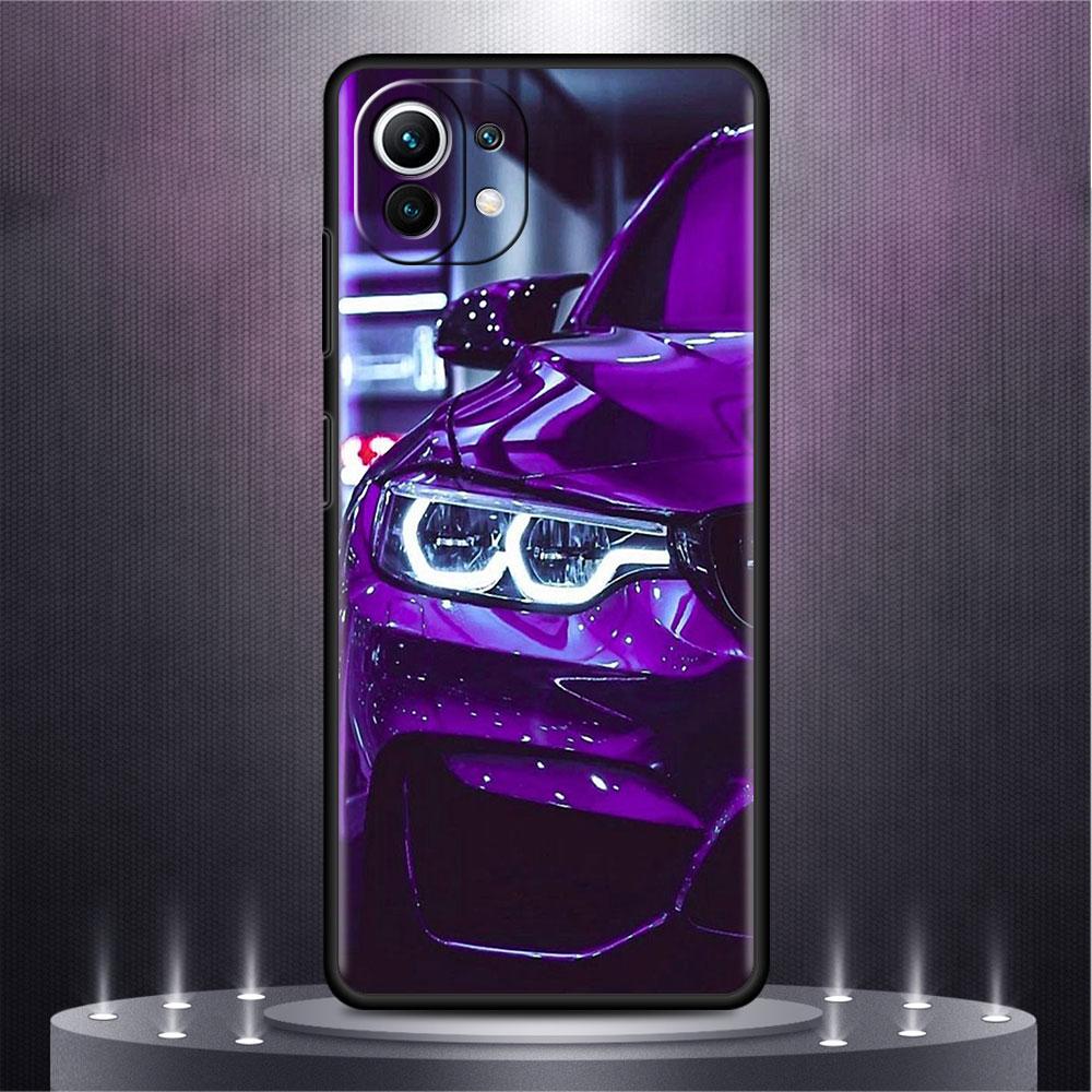 Blue Red Car Case For Xiaomi Mi Poco X3 NFC M4 M3 Pro F3 GT F1 11 Lite Note 10 11T 10T 9T Back Soft Phone Cover