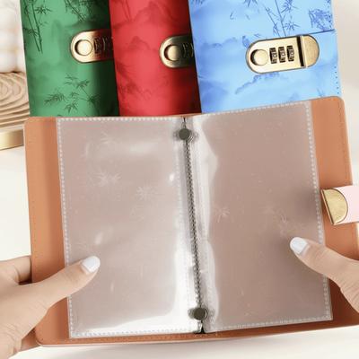 Su Geçirmez Vadeli Mevduat Defteri Kolay ve Eğlenceli Çoklu Cepler Bütçe Fatura Düzenleyici Şifreli Kilit ile Para Biriktirin