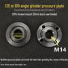125 To 100 Pressure Plate M14 Mount, 20mm Inner Hole for Stone Cutting, Grinding, Steel Wire Wheel, and Wood Saw Blade Modification