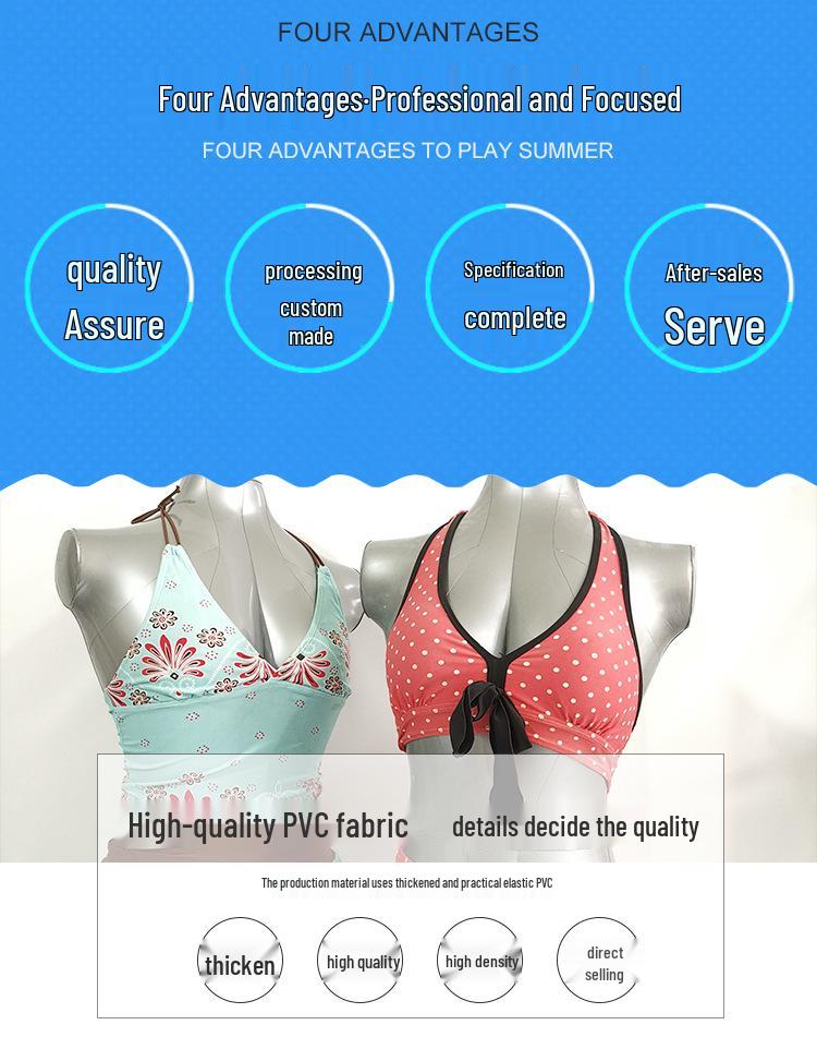 Inflatable Female Torso Mannequin with Stand for Women's Clothing Display