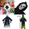 Authentic Grim Reaper Cosplay Costume For Kids