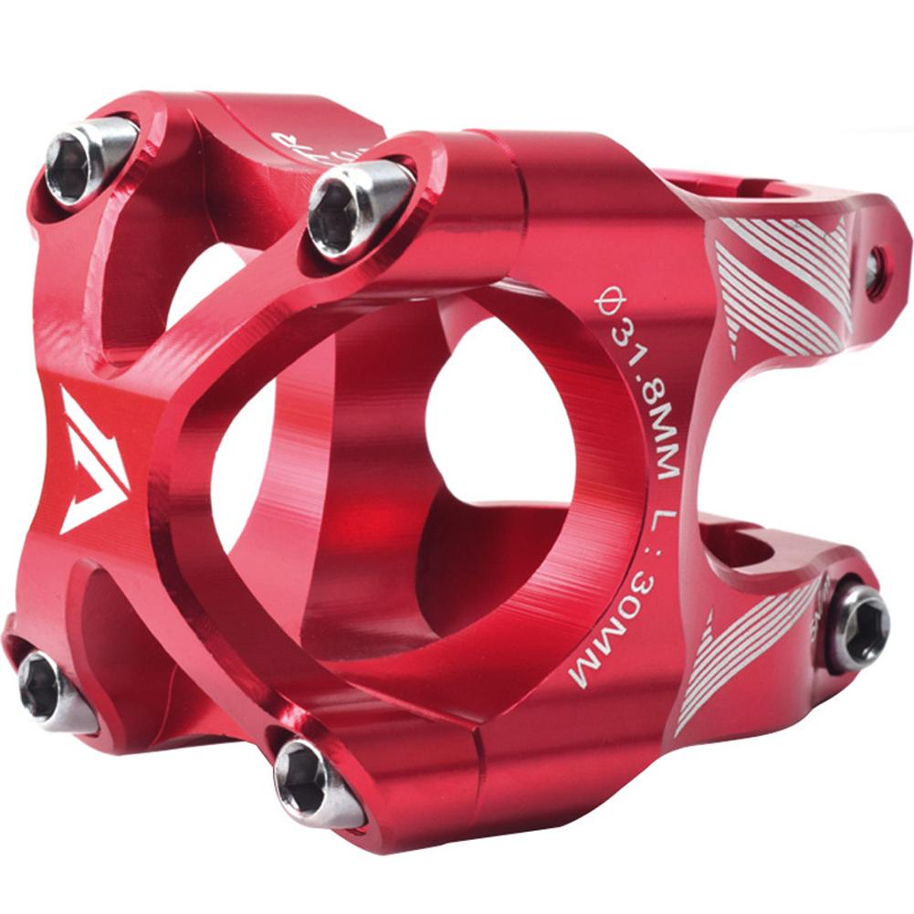 Bicycle Cnc Hollow Stem Aluminum Alloy Mountain Bike Downhill Hollowed Riser Tube Ultra-light Short Stems 0 Degree