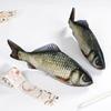Jianwu Creative Simulated Salted Fish Pencil Case Large Capacity Pencils Pouch Bag Funny School Pencil Cases Stationery Supplies