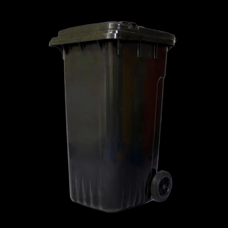 ubag 240L Outdoor Commercial Trash Can with Lid and Wheels