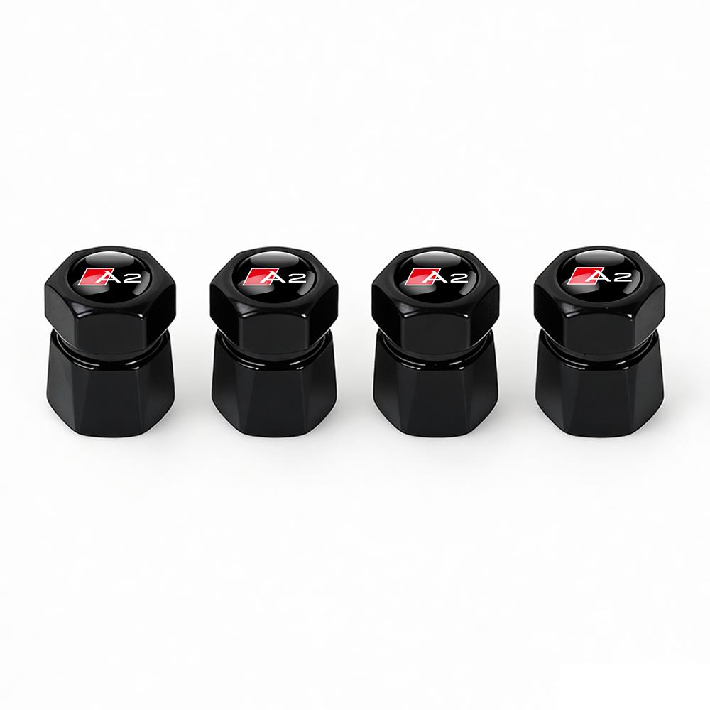 New 4Pcs Aluminum Car Tire Valve Caps Diamond Tyre Valve Airtight Cover Waterproof Dust For T A1 A2 A3 A4 A5 Sline TT Motorcycles