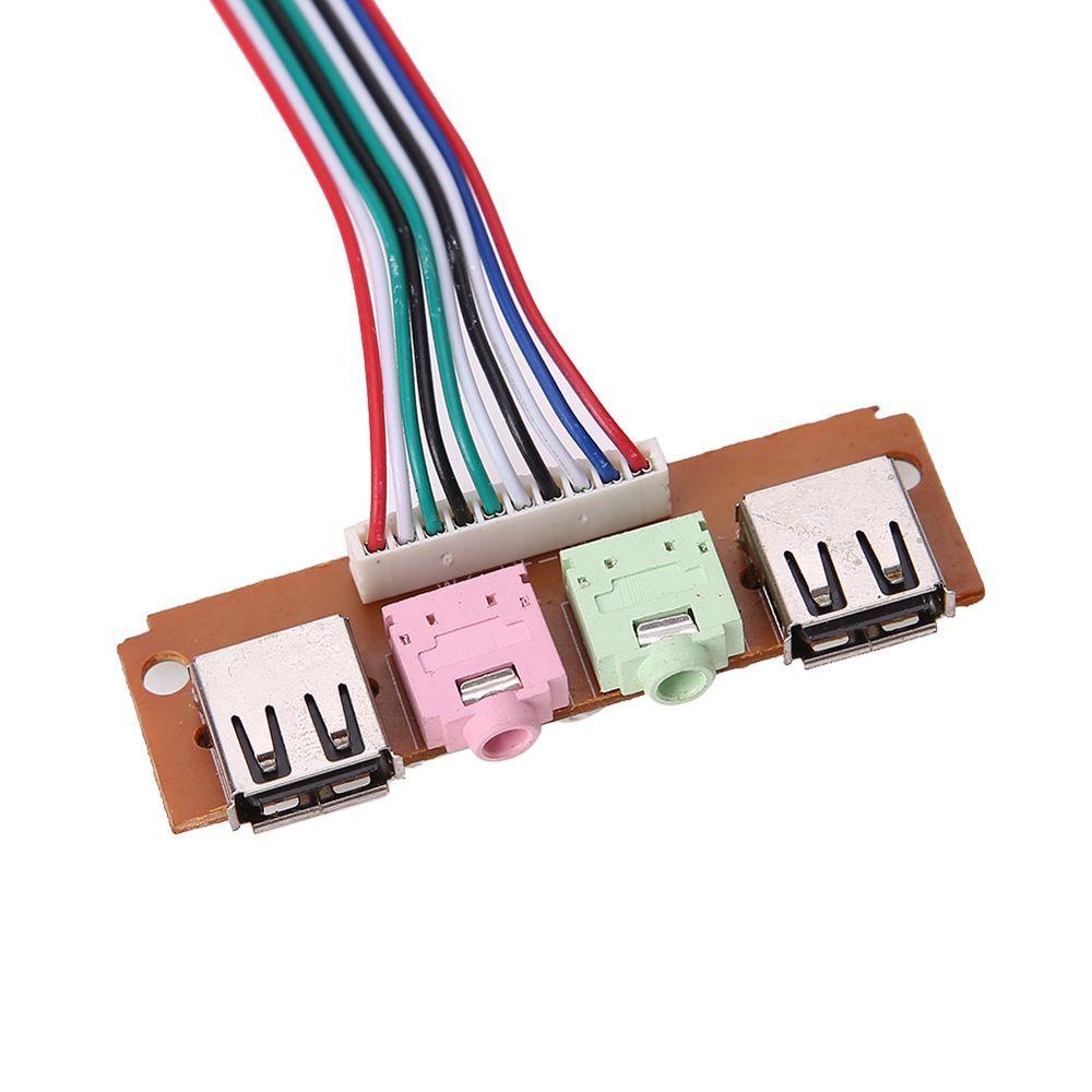 Jacks Cable Adapter Audio Jacks Port Computer Case Panel Motherboard Expansion Card Front Panel