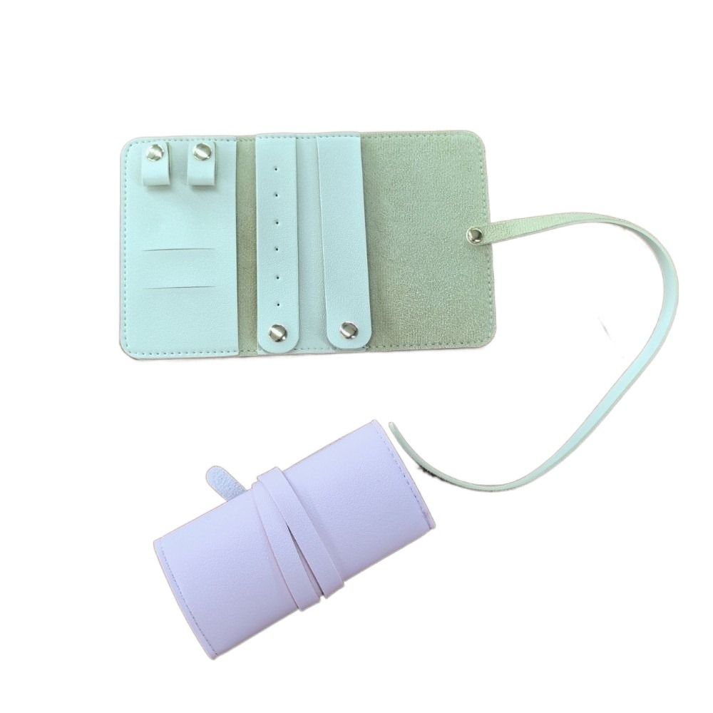 Portable Packing Pouches for Necklaces Foldable Jewellery Roll  for Earrings Bracelet