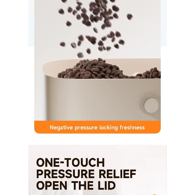 Vacuum Pet Food Storage Container Electric Negative Pressure Large Capacity Moisture Proof Insect Proof Sealed Bucket Cat Dog