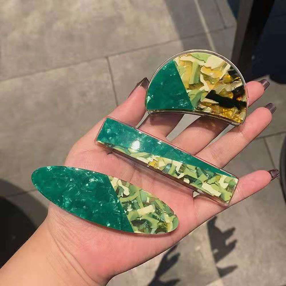 Sheet Hit Color Headwear Green Korean Style Hairpins Hair Ornaments Hair Claws Women Hair Clips