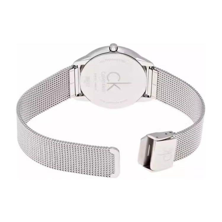 Calvin Klein Quarz-Uhr Edelstahlarmband 40mm 35mm Silbernes Zifferblatt 50M Wasserdicht Unisex-Uhren K3M22126/K3M21126