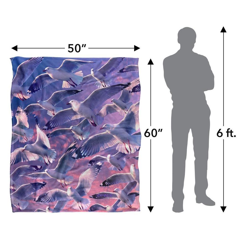 Royce McClure Evening Seagulls Silky Supersoft Blanket