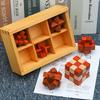 New Wooden Kong Ming Lock Lu Ban Lock IQ Brain Teaser Educational Toy Children Montessori 3D Puzzles Game Unlock Toys Kid Adult