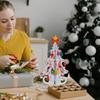 Weihnachtsbaumschmuck DIY Holzdeko Weihnachts-Bastelarbeit Mini Tischbäume Festival Zuhause Manuell Entzückend Dekorativ