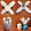 High Quality Mini 4 Leaf Deformable Lamp Folding 30W40W50W60W Led Fan Blade Bulb Indoor Adjustable Lighting Energy Saving
