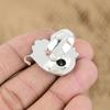 Sterling Silver Natural Swiss Blue Topaz Statement Promise Handmade Flower Ring