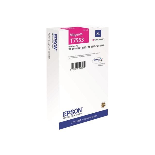Cartouche d'encre Magenta XL pour Epson WorkForce Pro WF-8xxx - EPSON - Durabrite Pro - 39ml