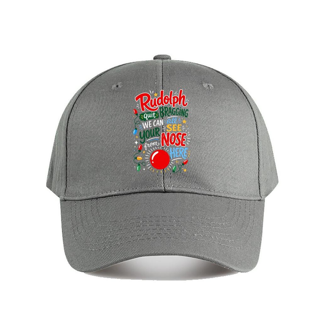 Playful Christmas Reindeer Nose Quot Baseball Cap Fashion Outdoor Sports Sunhat Unisex Snapback Cap Womens