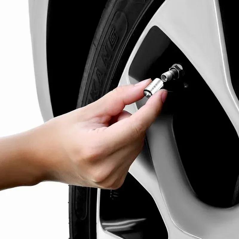 Car Sticker Tesla 4Pcs Car Logo New Tire Valve Bolt Fixed Tire Stem Valve Cap For Tesla Model 3 Model X Y Style MODEL S ROADSTER