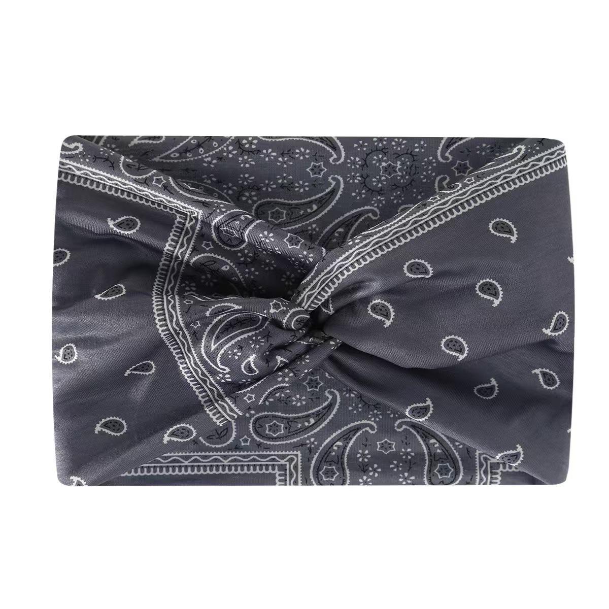 

Африканская очень широкая эластичная повязка на голову для йоги и спорта