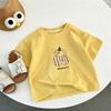 Print Tshirt Short-sleeved Tops Children New Style Cartoon Tshirt Round Neck Pullovers Summer Clothes Kids Thin Short Sleeve