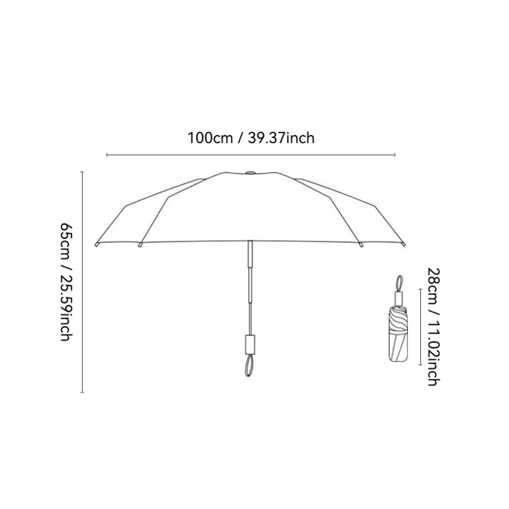 New Wave Point Sunshade Umbrella UV Protection Folding Sunscreen Umbrella Windproof Mini Rain Umbrella All-weather
